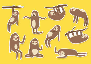 Free Sloth Cartoon Vector - vector gratuit #396025